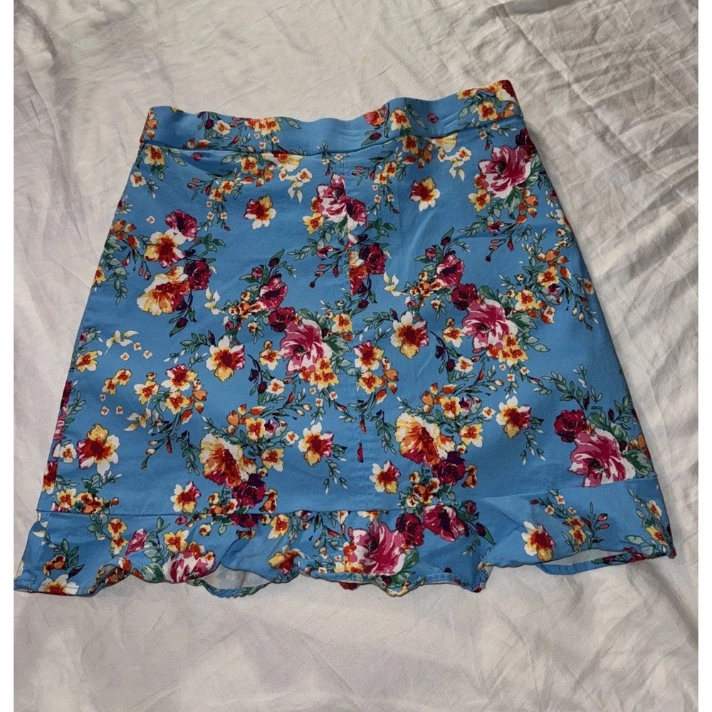 Counterparts Blue Floral Skort